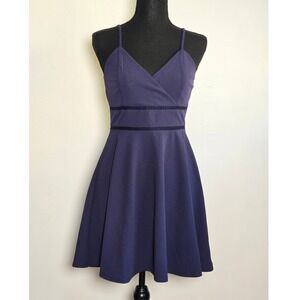 NWT || Jun & Ivy for Francesca's Navy Fit & Flare Dress (M)